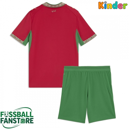 Marokko Replik Heimtrikot Kinder WM 2026 Kurzarm (+ Kurze Hosen)